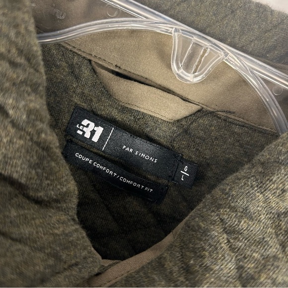 NWT Le31 Men's Quilted Olive Jacket L - Picture 6 of 15